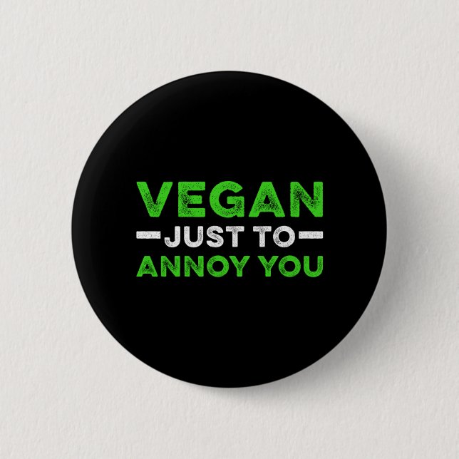 Vegan Animal Rights Vegetarian Liberation Bio Gift Button (Front)