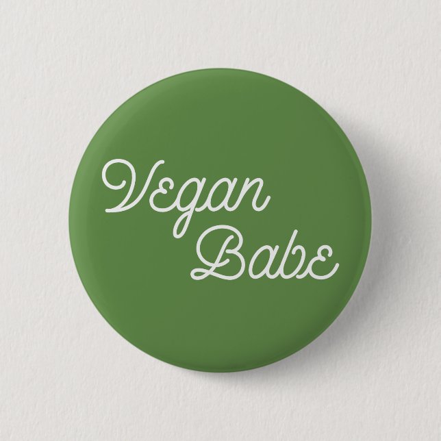 Vegan Babe Button (Front)