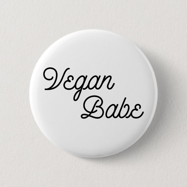 Vegan Babe Button (Front)