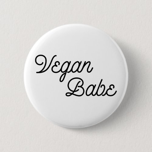 Vegan Babe Button