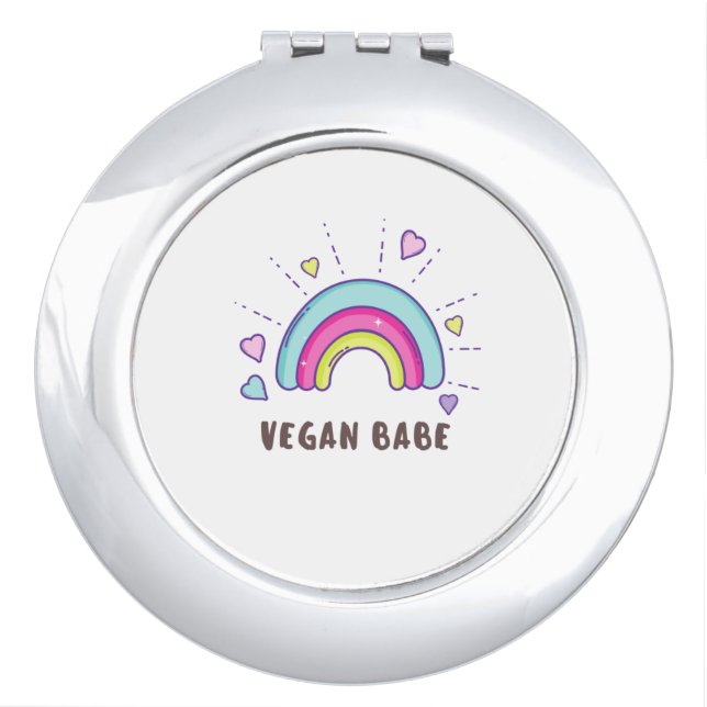 Vegan Babe Compact Travel Mirror (Front)