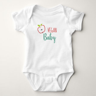 Vegan Baby Cute Apple Bodysuit