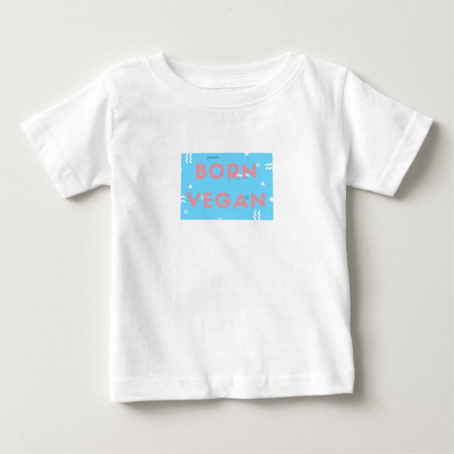 Vegan Baby Wear! Kids t-shirt with cute fun slogan (Front)