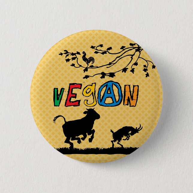 Vegan badge button (Front)