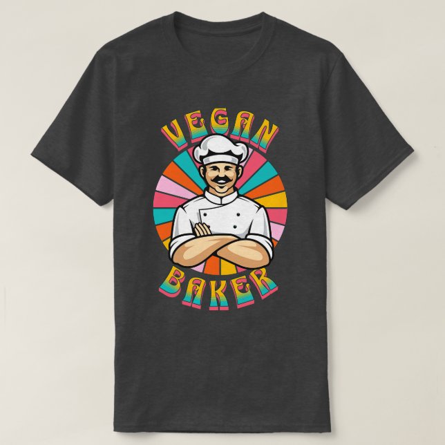 Vegan baker baking vegan 2 T-Shirt (Design Front)