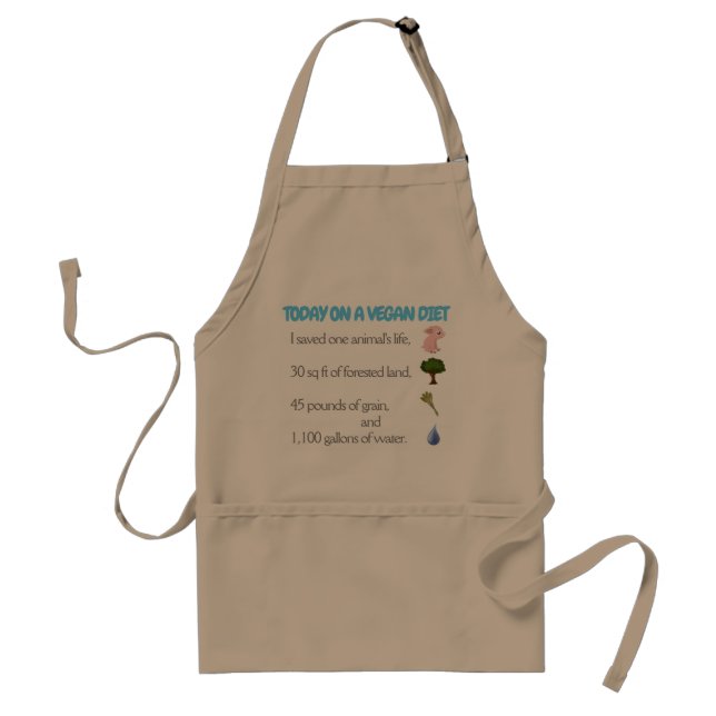 Vegan BBQ Adult Apron (Front)