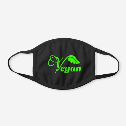 Vegan Black Cotton Face Mask