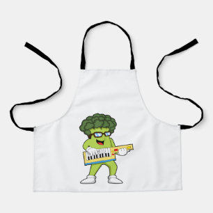 Vegan Broccoli at Music with Guitar Apron