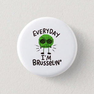 Vegan Brussels Sprouts Button