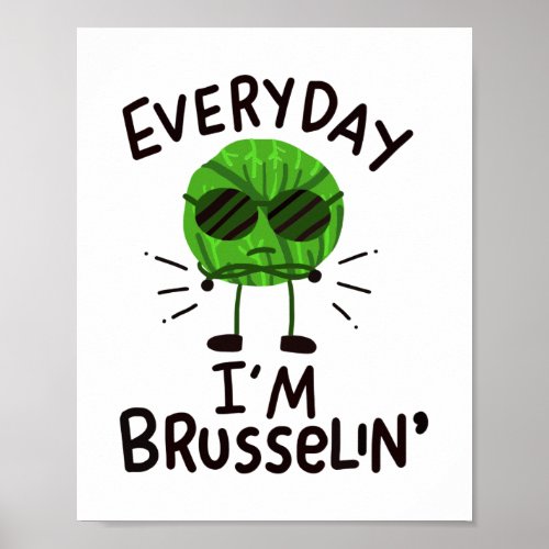 Vegan Brussels Sprouts Poster