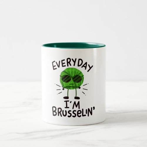 Vegan Brussels Sprouts   Two_Tone Coffee Mug