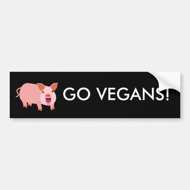 Vegan Bumpersticker Bumper Sticker (Front)