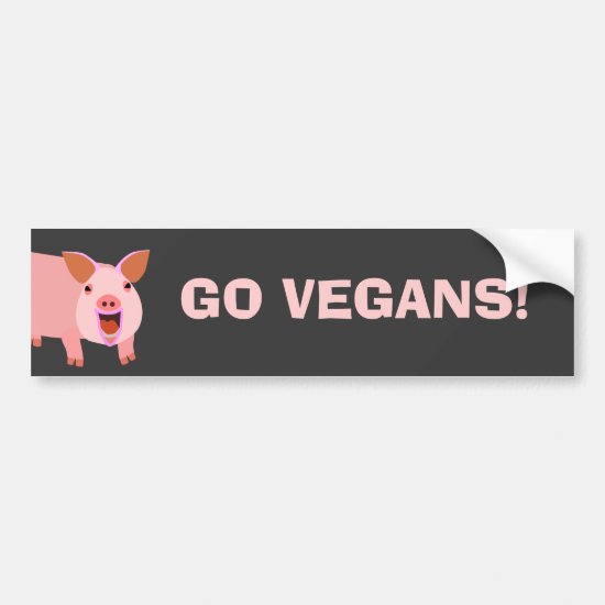 Vegan Bumpersticker Bumper Sticker