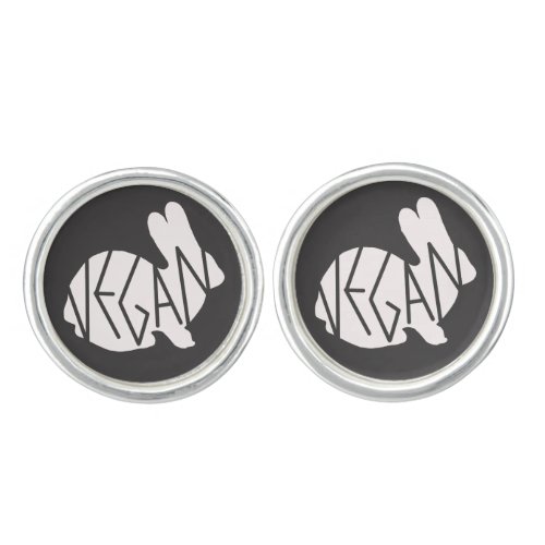 Vegan Bunny cufflinks