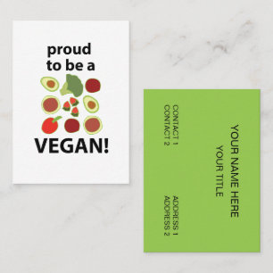 Vegan business card