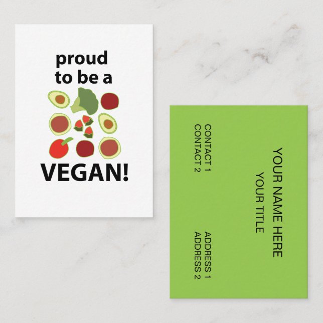 Vegan  business card (Front/Back)