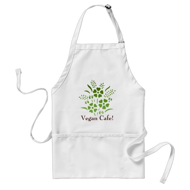 Vegan Cafe! Adult Apron (Front)