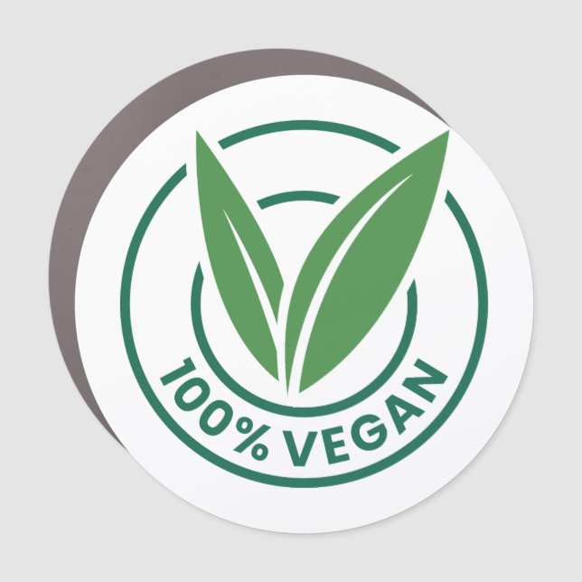 Vegan Car Magnet (Front)