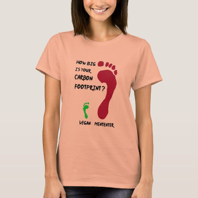 Vegan Carbon Footprint T-Shirt (Front)