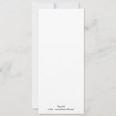 Vegan cat flat card (Back)