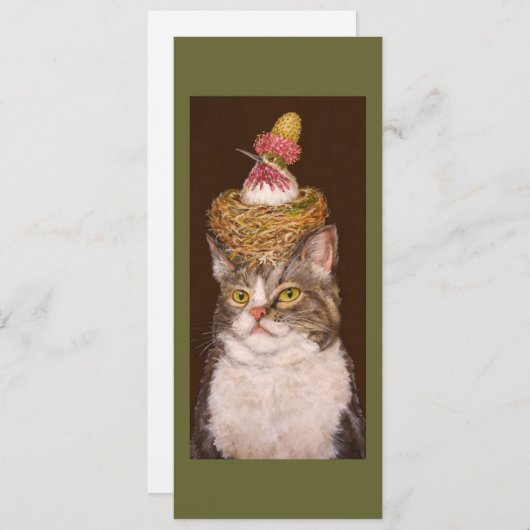 Vegan cat flat card (Front/Back)