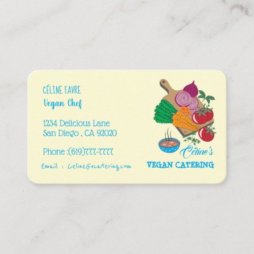 Vegan Catering Business Cards