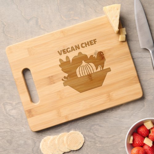 Vegan Chef  Cutting Board