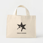 Vegan Chicago Standard Black &amp; White On Bag at Zazzle