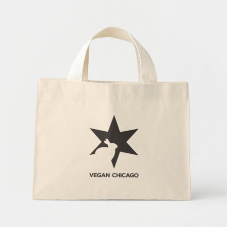 Vegan Chicago Standard Black & White On Bag