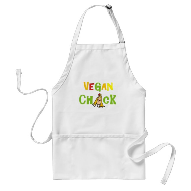 Vegan Chick Adult Apron (Front)