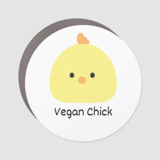Vegan Chick Car Magnet