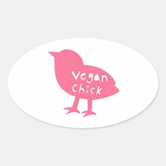 Vegan Chick Stickers (Front)