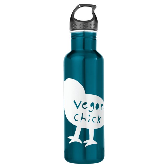 Vegan Chick Water Bottle (Front)