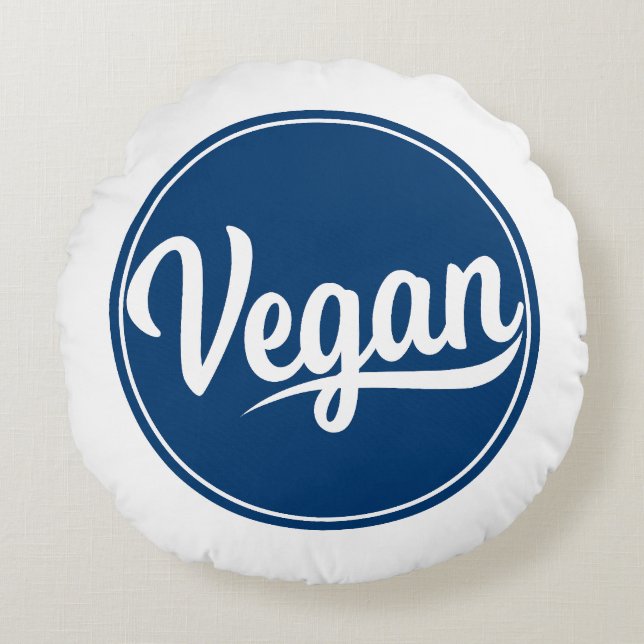 Vegan Circle Throw Pillow (Front)