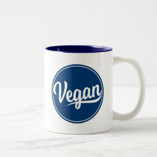 Vegan Circle Two-Tone Coffee Mug