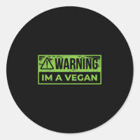 Vegan Classic Round Sticker