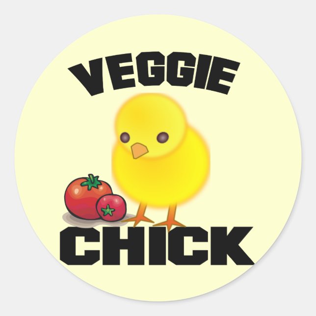 Vegan Classic Round Sticker (Front)