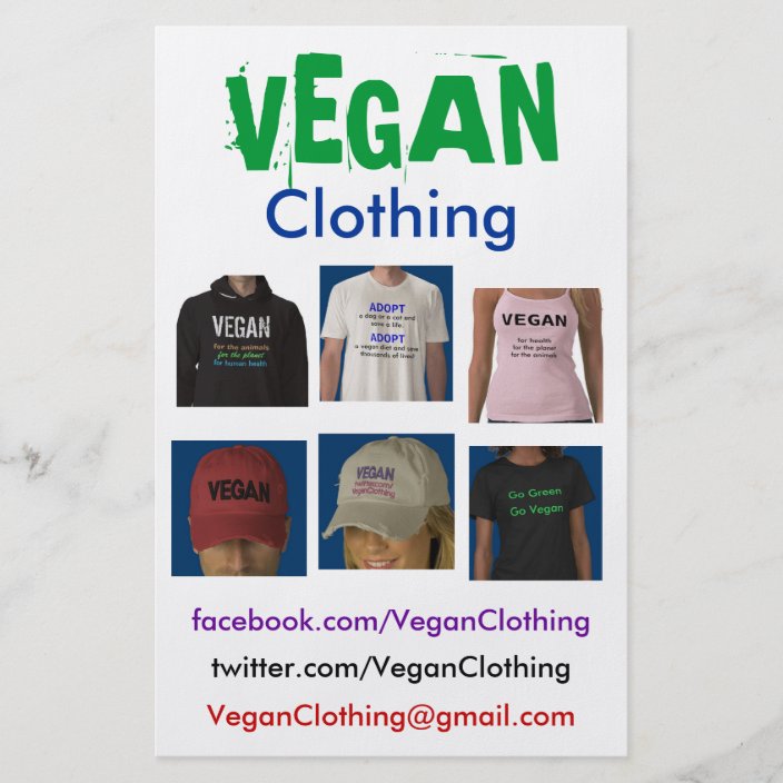 VEGAN Clothing Flyers