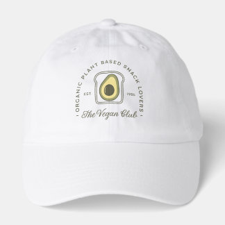 Vegan club plant based avocado lover hat