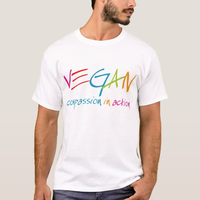 Vegan Compassion in Action T-shirt (Front)