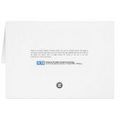 Vegan Cow Card (Back Horizontal)