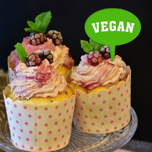 Vegan Culinary Label   Cake Topper
