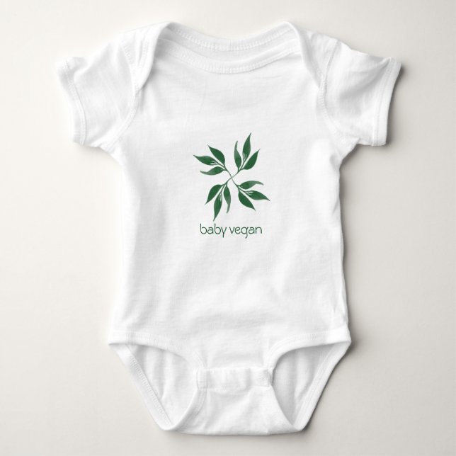 Vegan -  Customizable Baby Bodysuit (Front)