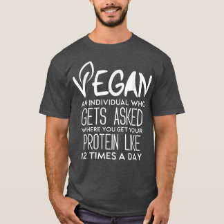 Vegan Definition Cool Vegan Meme Funny Vegetarian T-Shirt