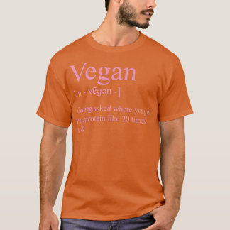Vegan Definition Getting Asked Where You Get Your  T-Shirt
