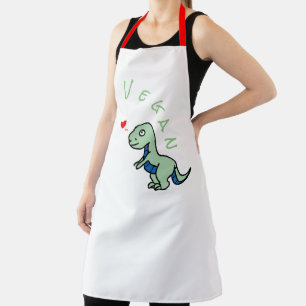 Vegan Dinosaur Kind Dino Love Animals Apron