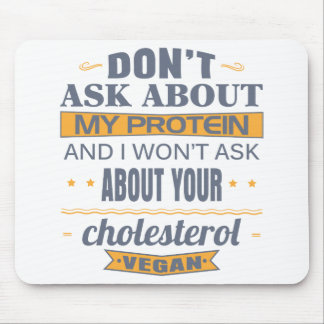 Vegan Don't Ask About My Protein Mouse Pad