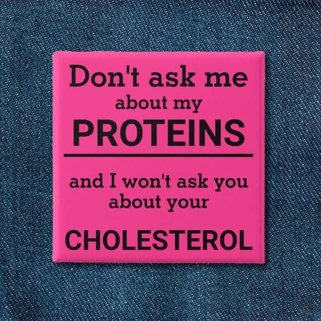 Vegan - don't ask me about my protein fun button (Creator Uploaded)