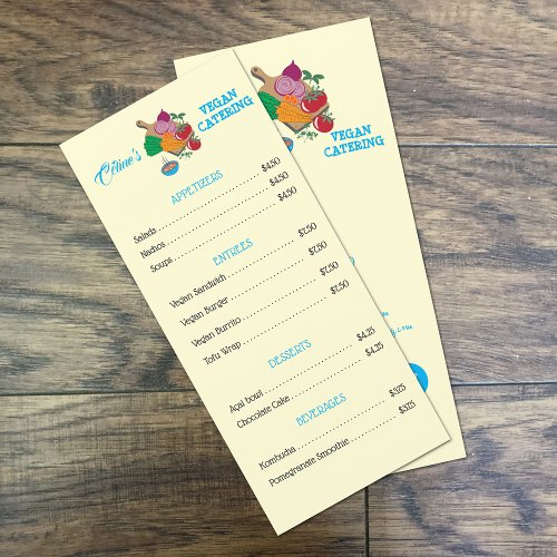 Vegan Eatery Flat Menu Pricing List