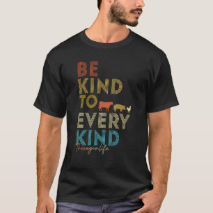 Vegan Every Kind Vegetarian Retro Vegan Day T-Shirt